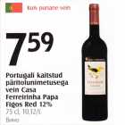 Portugali kaitstud päritolunimetusega vein Casa Ferreirinha Papa Figos Red