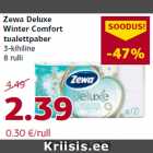 Allahindlus - Zewa Deluxe
Winter Comfort
tualettpaber