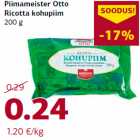 Allahindlus - Piimameister Otto
Ricotta kohupiim
200 g