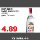 EESTI DŽINN LIVIKO GIN 38% 0,5L