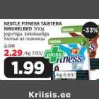 Allahindlus - NESTLE FITNESS TÄISTERA NISUHELBED 300g jogurtiga, šokolaadiga