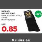 Allahindlus - MICHAEL MEESTE SOKID must, suurused 39/42,43/46