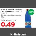 Allahindlus - AURA PLUS POHLAMAITSELINE GASEERITUD VESI 1,5L