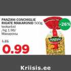 Allahindlus - PANZANI CONCHIGLIE RIGATE MAKARONID 500g teokarbid