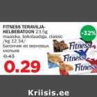 Allahindlus - FITNESS TERAVILJAHELBEBATOON 23,5g maasika, šokolaadiga, classic