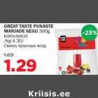 Allahindlus - GREAT TASTE PUNASTE MARJADE SEGU 300g külmutatud