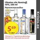 Allahindlus - Ukraina viin Nemiroff, 40%,500 ml