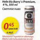 Allahindlus - Hele õlu Barry"s Рrеmium,4%, 500 ml