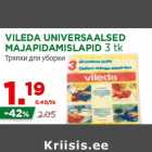 Allahindlus - VILEDA UNIVERSAALSED
MAJAPIDAMISLAPID 3 tk