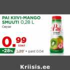 Allahindlus - PAI KIIVI-MANGO
SMUUTI 0,28 L