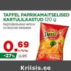 Allahindlus - TAFFEL PAPRIKAMAITSELISED
KARTULILAASTUD 120 g