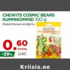 Allahindlus - CHEWITS COSMIC BEARS
KUMMIKOMMID 100 g