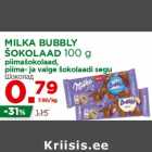 MILKA BUBBLY
ŠOKOLAAD 100 g