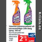 Vannitoa puhastusvahend või
rasvaeemaldaja Cillit Bang
Spray, 500 ml
