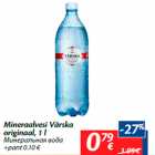 Allahindlus - Mineraalvesi Värska
originaal, 1 l
