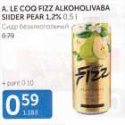 Allahindlus - A.LE COQ FIZZ ALKOHOOLIVABA SIIDER PEAR 