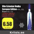 Allahindlus - Viin Estonian Vodka Europen Edition 40%, 0,5 L