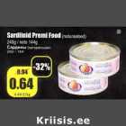 Allahindlus - Sardinid Premi Food (naturaalsed) 240g/neto 144g