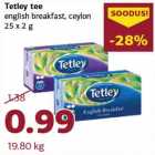 Allahindlus - Tetley tee
english breakfast, ceylon
25 x 2 g