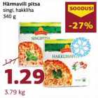 Allahindlus - Härmavili pitsa
singi, hakkliha
340 g