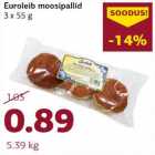 Allahindlus - Euroleib moosipallid
3 x 55 g