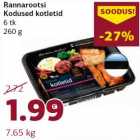 Allahindlus - Rannarootsi
Kodused kotletid
6 tk
260 g