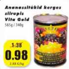 Allahindlus - Ananassitükid kerges siirupis Vita Gold 565g/340g