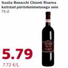 Allahindlus - Itaalia Bonacchi Chianti Riserva
kaitstud päritolunimetusega vein
75 cl