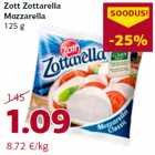 Allahindlus - Zott Zottarella
Mozzarella
125 g