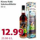 Allahindlus - Kännu Kukk
šokolaadiliköör
50 cl