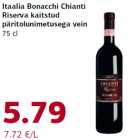 Allahindlus - Itaalia Bonacchi Chianti
Riserva kaitstud
päritolunimetusega vein
75 cl