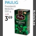 Allahindlus - PAULIG
Presidentti 
filtrikohv
500 g