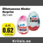 Allahindlus - Üllatusmuna Kinder
Surprise
20g / 2 sorti