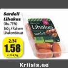 Allahindlus - Sardell
Lihakas
(liha 75%)
360g / Rakvere
Lihakombinaat