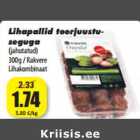 Allahindlus - Lihapallid toorjuustuseguga
(jahutatud)
300g / Rakvere
Lihakombinaat