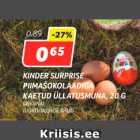 Allahindlus - KINDER SURPRISE PIIMAŠOKOLAADIGA KAETUD ÜLLATUSMUNA, 20 G