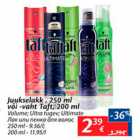 Allahindlus - Juukselakk, 250 ml või -vaht, 200 ml