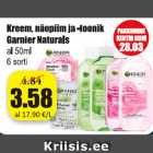 Kreem, näopiim ja -toonik Garnier Naturals