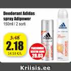 Deodorant Adidas spray Adipower