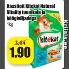 Kassitoit Kitekat natural Vitality tuunikala ja köögiviljadega 1 kg