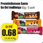 Proteiinibatoon Sante Go On! inuliiniga