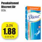 Allahindlus - Pesukaitsmed Discreet Air 60 tk