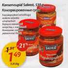 Allahindlus - Konservsupid Salvest,530 g *hapukapsadborš veiselihaga *коduпе seljanka *ukraina borš