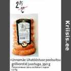 •Linnamäe Lihatööstuse poolsuitsu
grillvorstid juustuga, 390 g