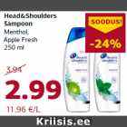 Allahindlus - Head&Shoulders
šampoon