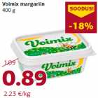 Allahindlus - Voimix margariin
400 g