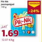 Allahindlus - Pik-Nik
juustupulgad
140 g