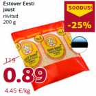 Estover Eesti
juust
riivitud
200 g