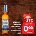 Alkoholivaba
õlu
Warsteiner,
33 cl**