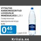 Allahindlus - VYTAUTAS KARBONISEERITUD LOODUSLIK MINERAALVESI 1,25 L